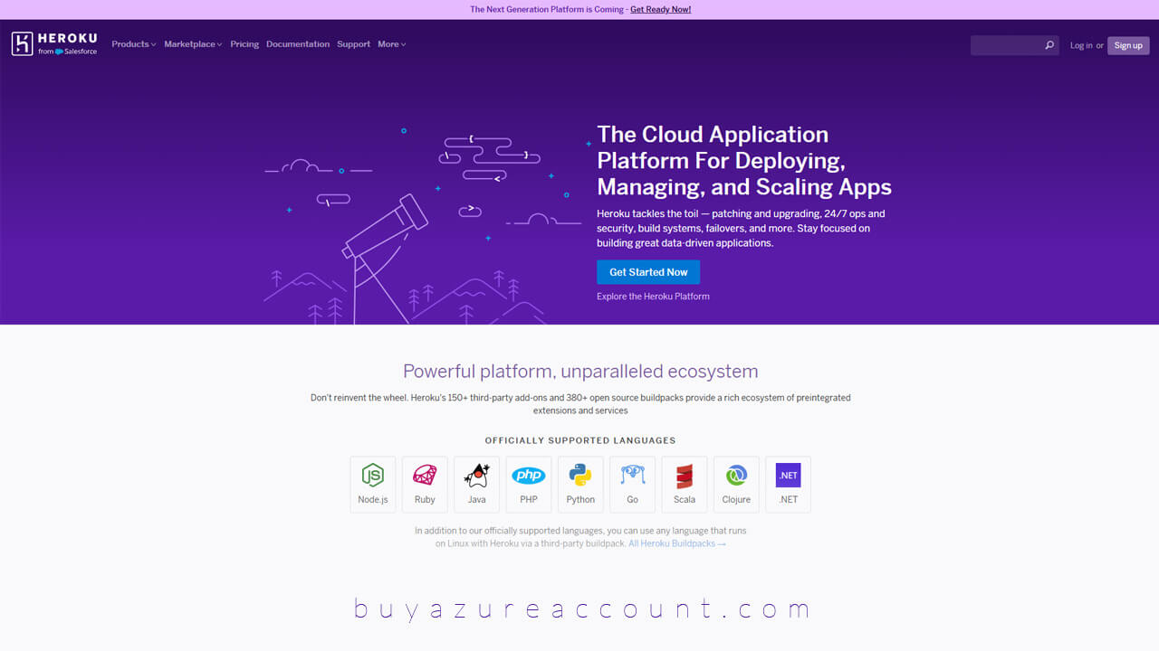 Buy Heroku Cloud Account